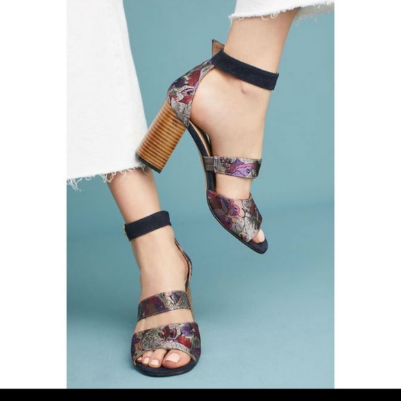 Anthropologie Mosaic Heels - Picture 2 of 2